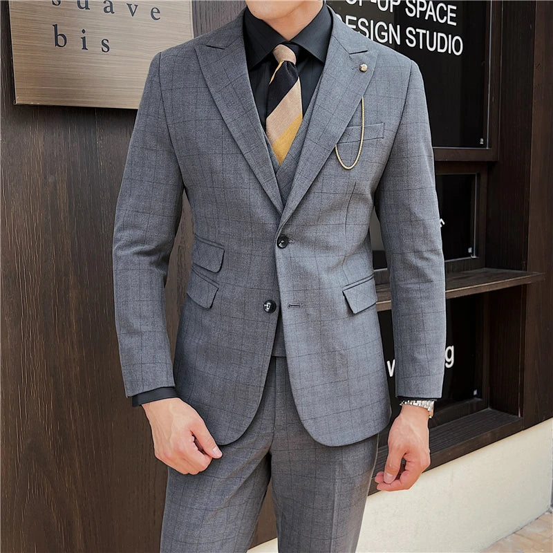 Classic Plaid Suit