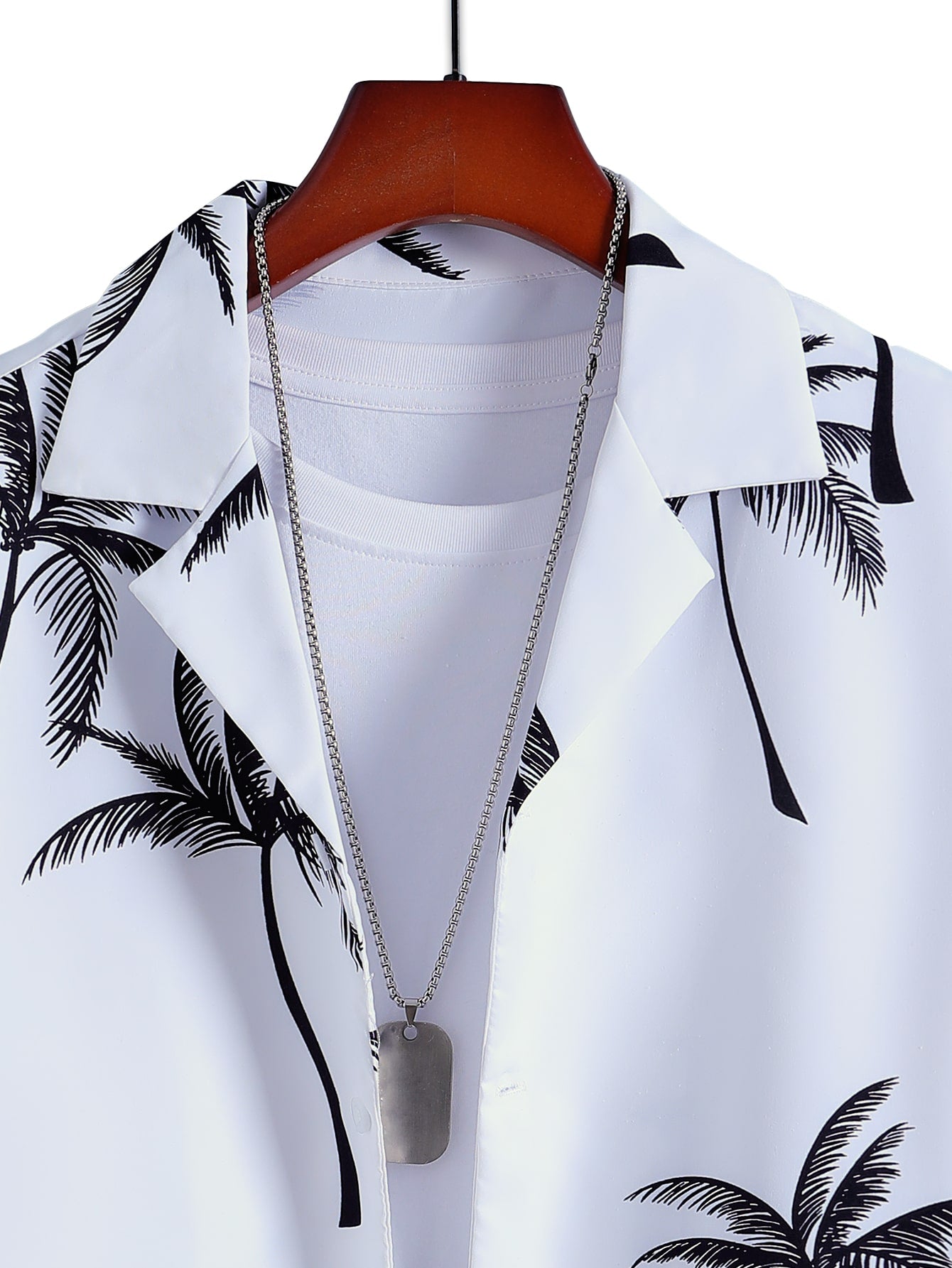 Random Palm Tree Print Shirt
