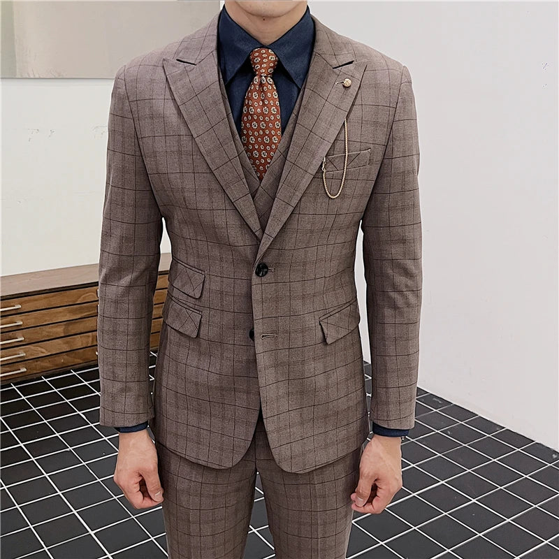 Classic Plaid Suit
