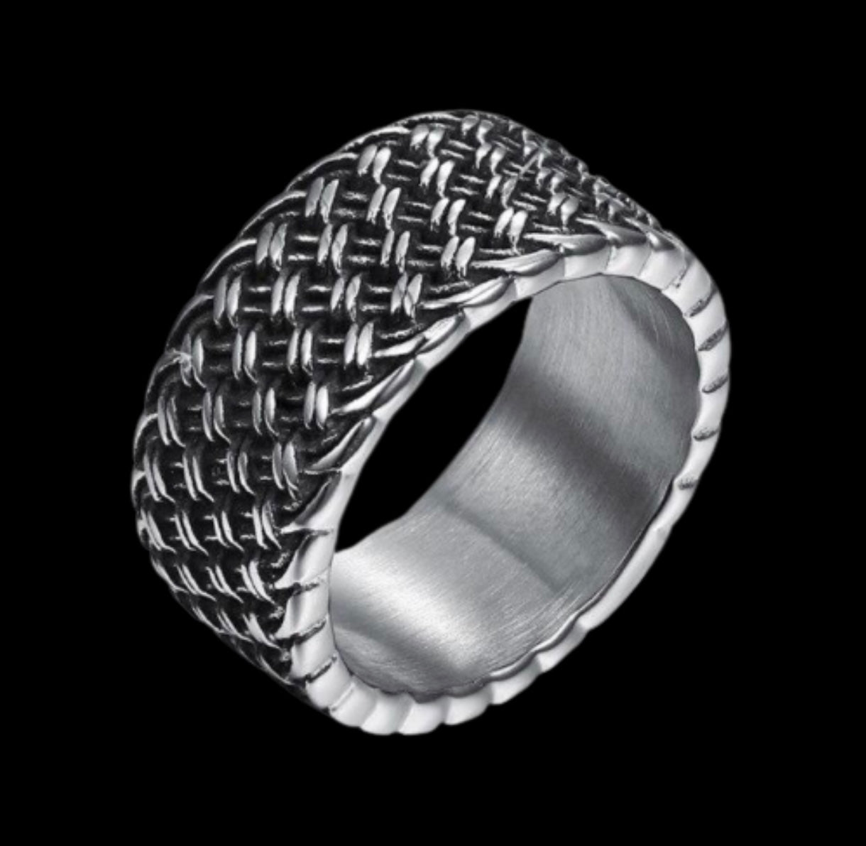 Classic Charm Men Fashion Mesh Ring