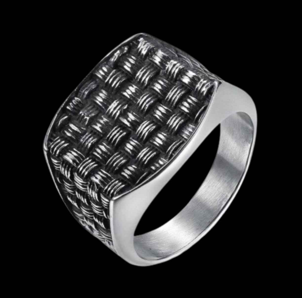 Classic Charm Men Fashion Mesh Ring