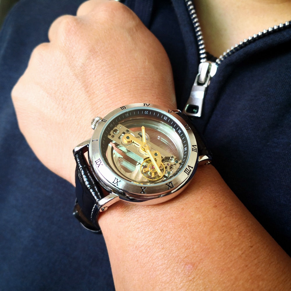 Skeleton Automatic Wrist Watch