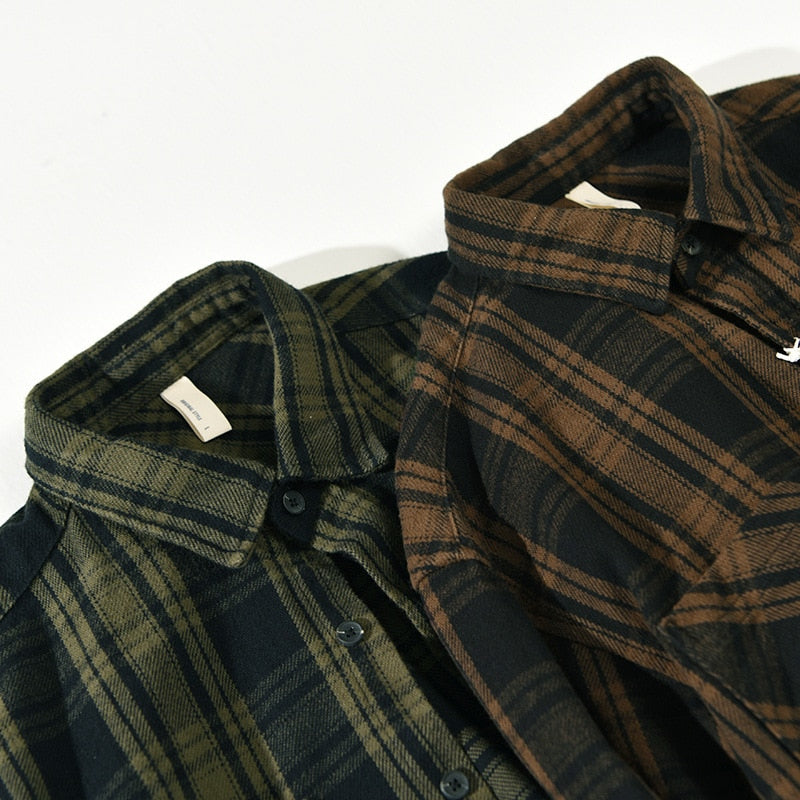 Toxyno Clothing Cargo Plaid Shirt