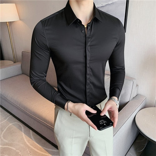 Stretch Formal Dress Shirts