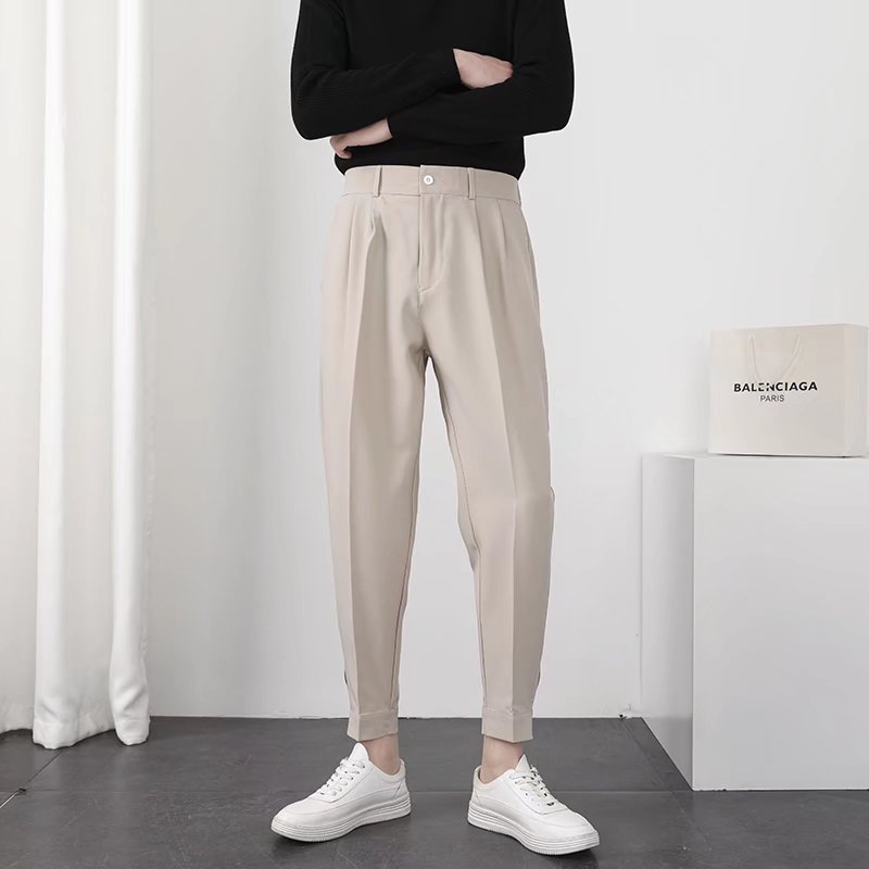 Fashion Korean Style Pleated Pants