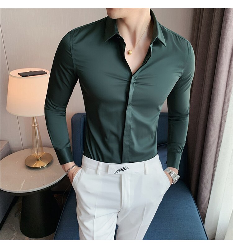 Stretch Formal Dress Shirts