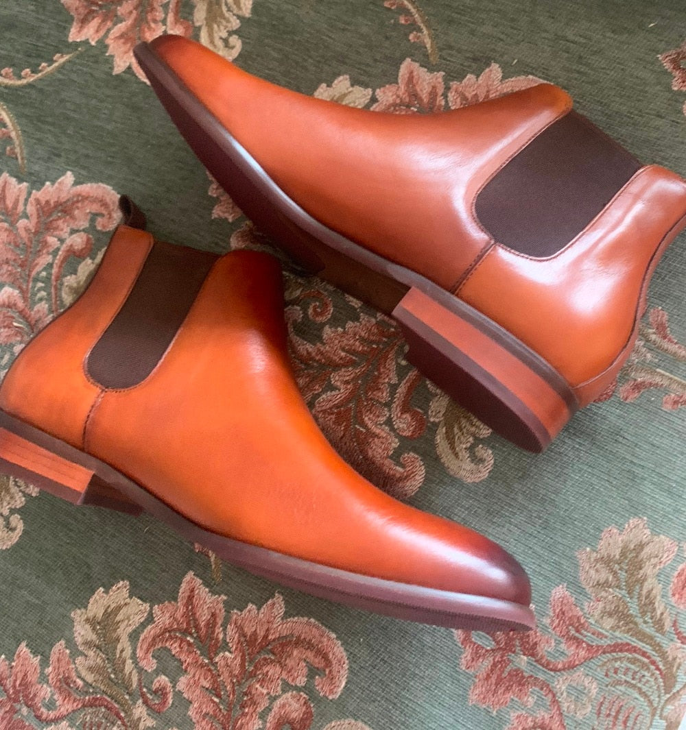 Men Ankle Boots Fashion Casual High Shoes Chelsea Boots