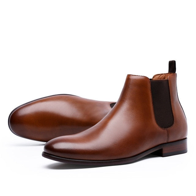 Men Ankle Boots Fashion Casual High Shoes Chelsea Boots