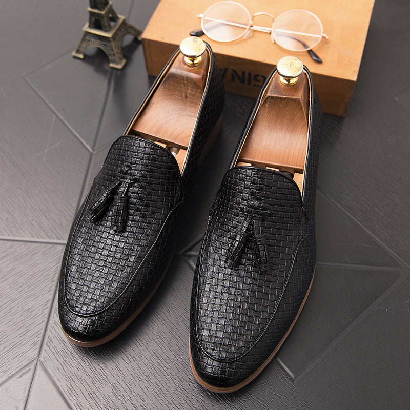 Leather Loafers Men Shoes Breathable Formal Shoes