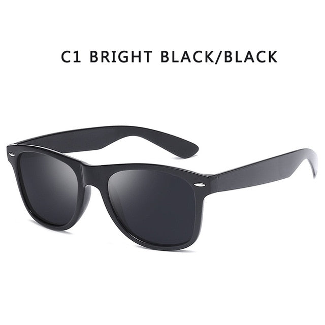 Polarized Men Brand Design Square Sunglasses