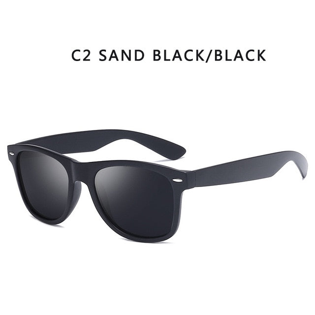 Polarized Men Brand Design Square Sunglasses