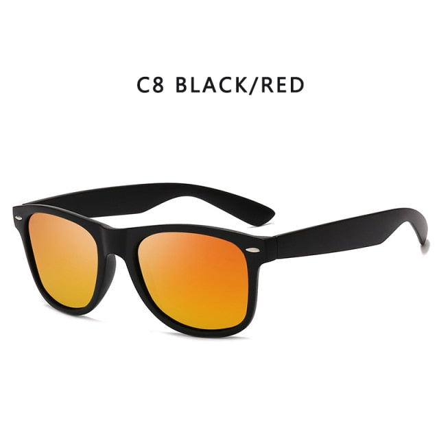 Polarized Men Brand Design Square Sunglasses