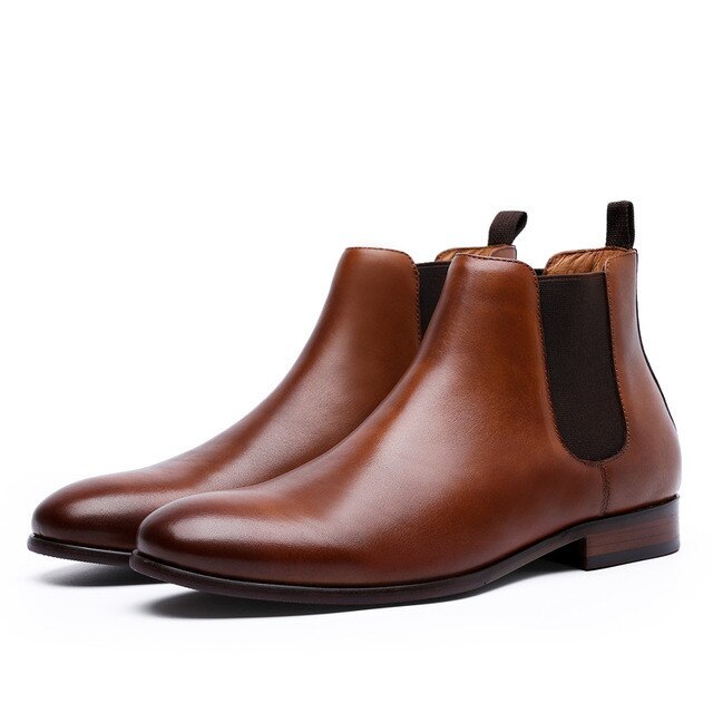 Men Ankle Boots Fashion Casual High Shoes Chelsea Boots