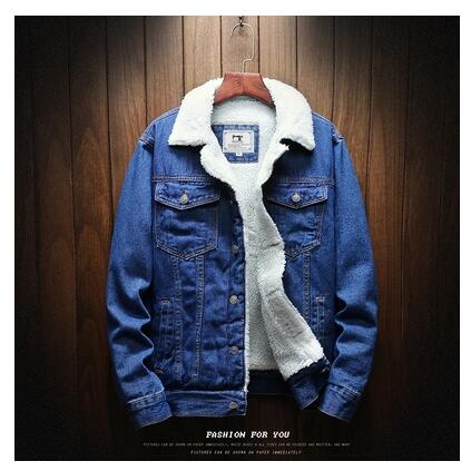 Men Warm Denim Jean Jackets