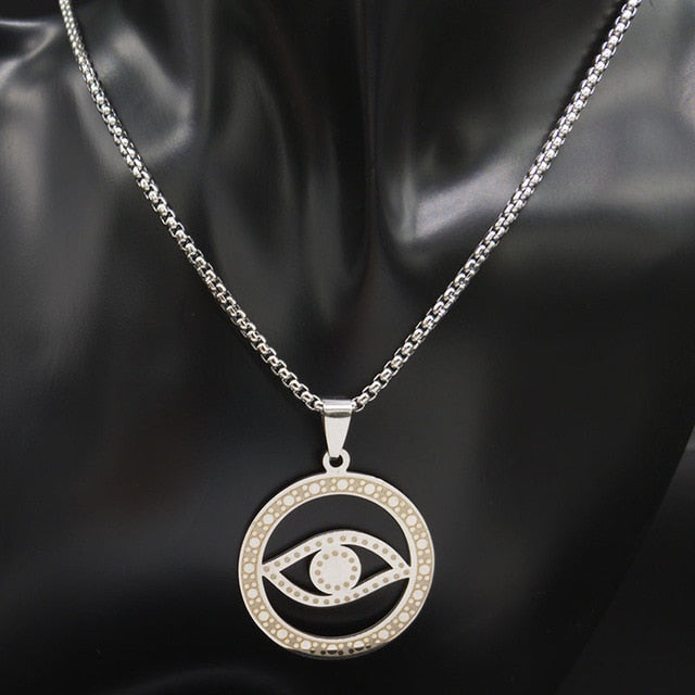 Pentagram Gold Pendants Necklace
