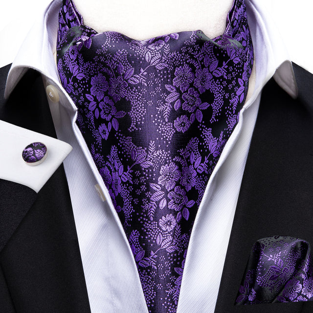 French Scarves with Cufflinks Set