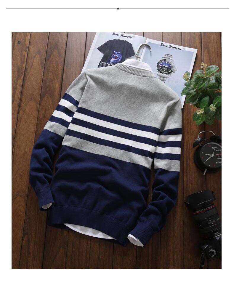 Round Collar Wool Clothing Casual l Men's Pullovers