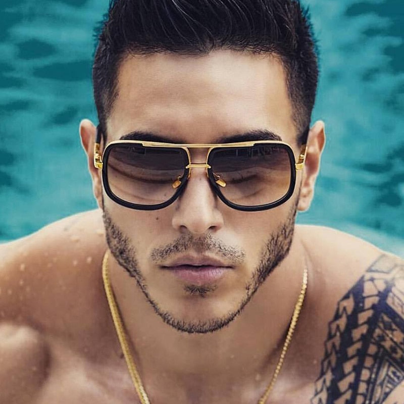 Large Frame Sunglasses Mens | Square Frame Sunglasses Mens | TOXYNO