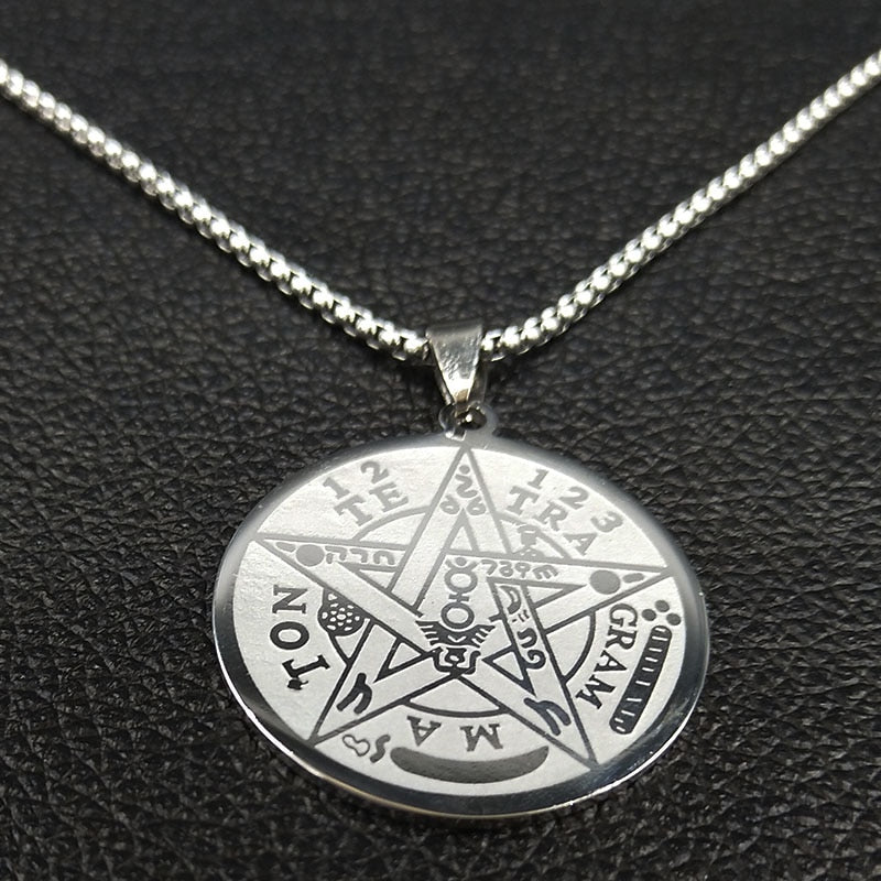 Pentagram Gold Pendants Necklace