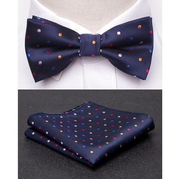 Men Bowtie Cravat Set