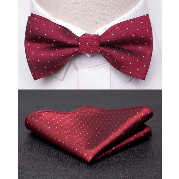 Men Bowtie Cravat Set