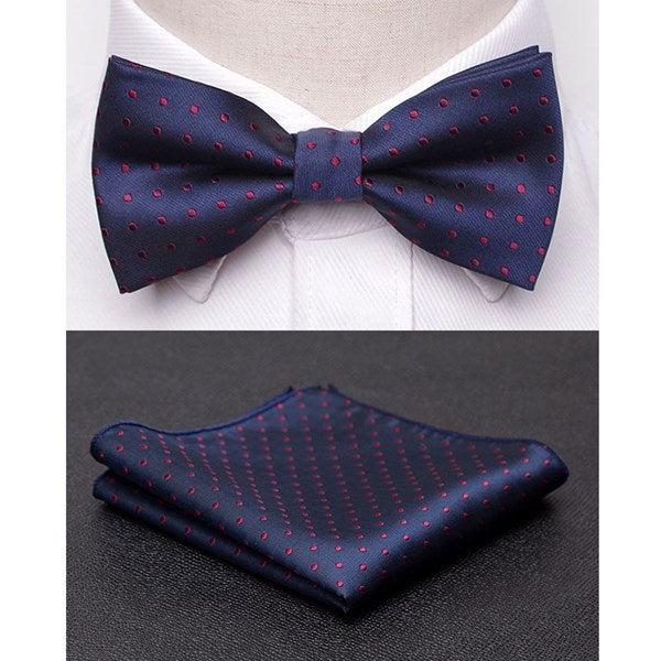 Men Bowtie Cravat Set
