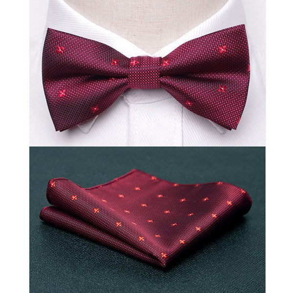 Men Bowtie Cravat Set