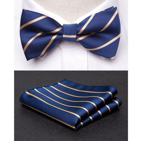 Men Bowtie Cravat Set