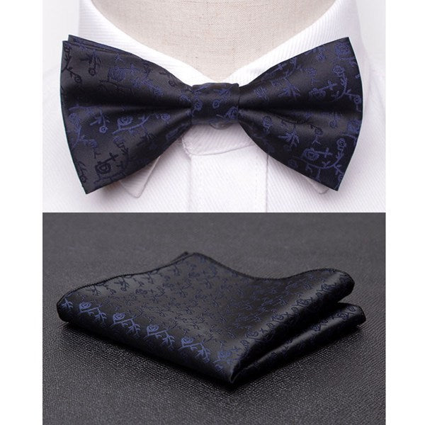 Men Bowtie Cravat Set