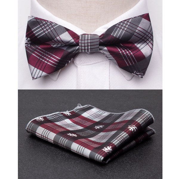Men Bowtie Cravat Set