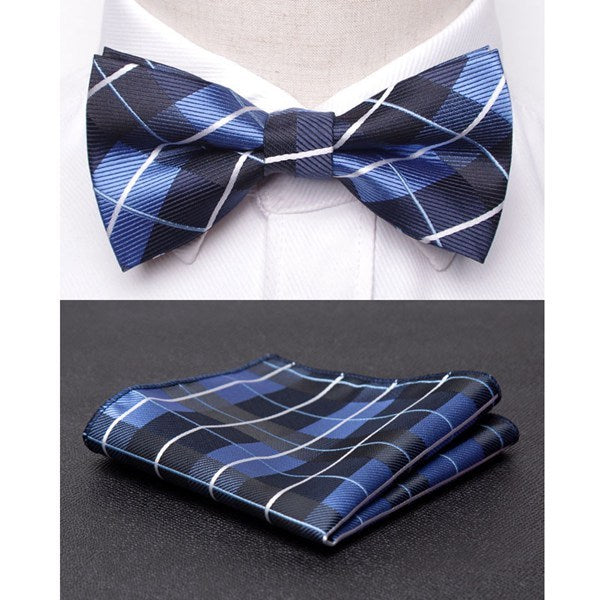 Men Bowtie Cravat Set