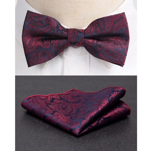 Men Bowtie Cravat Set