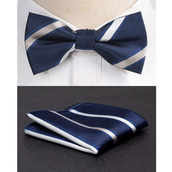 Men Bowtie Cravat Set