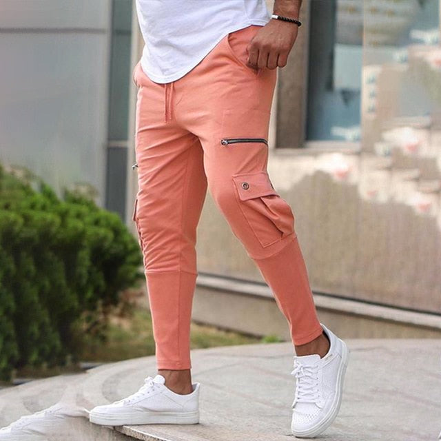 Men Joggers pants Fashionable Casual Pockets Pants