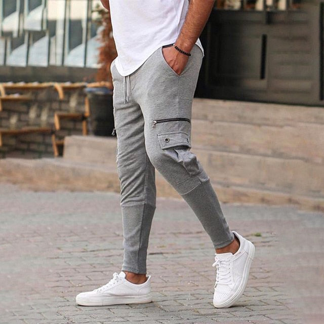 Men Joggers pants Fashionable Casual Pockets Pants