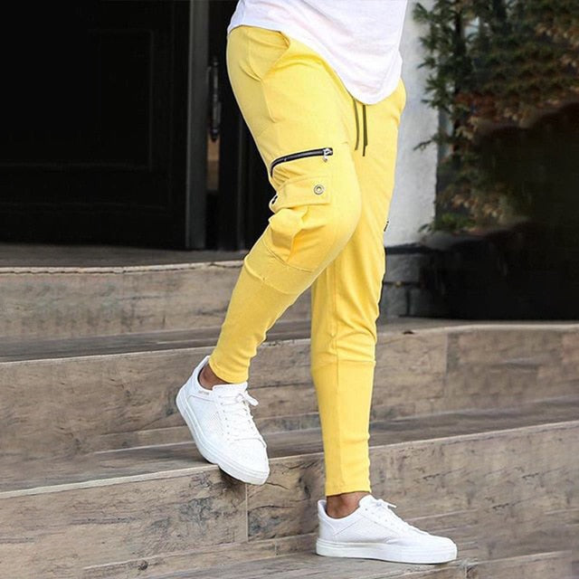 Men Joggers pants Fashionable Casual Pockets Pants
