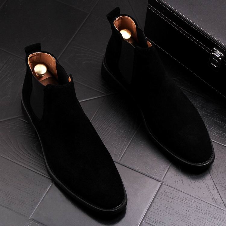 Men Suede Chelsea Boots