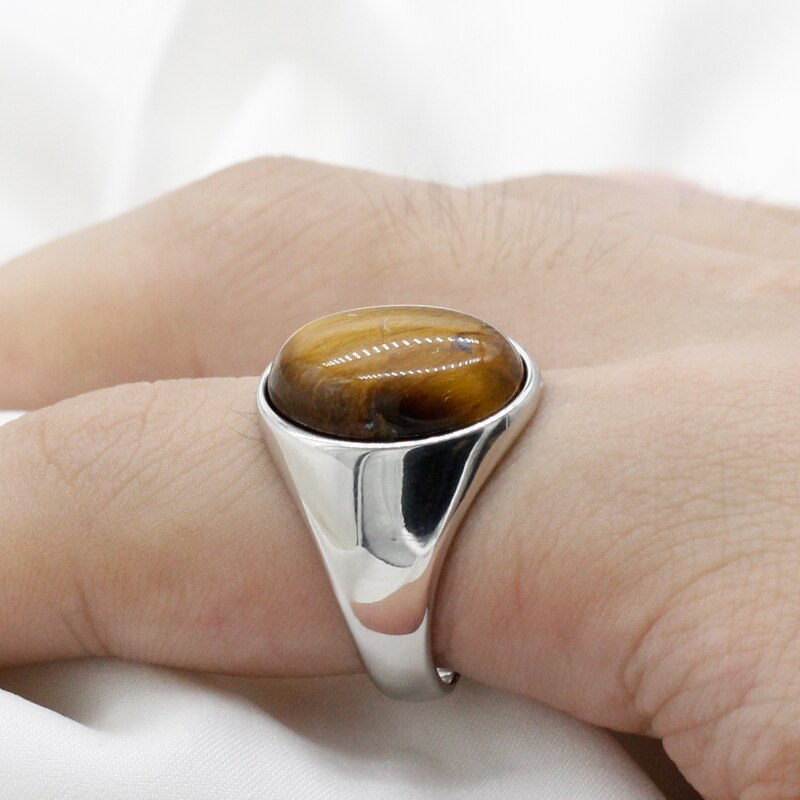 Tiger Eyes Stone Ring
