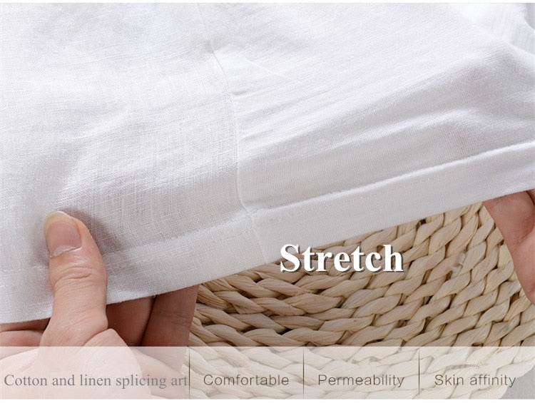 Leaf Embroidery Casual Fashion Men's Stretch T-shirt