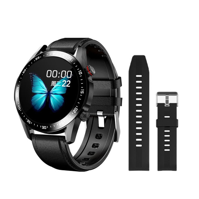 Men Bluetooth Call Custom Dial Full Touch Screen Waterproof Smartwatch
