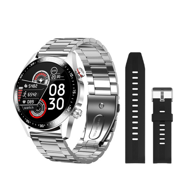 Men Bluetooth Call Custom Dial Full Touch Screen Waterproof Smartwatch
