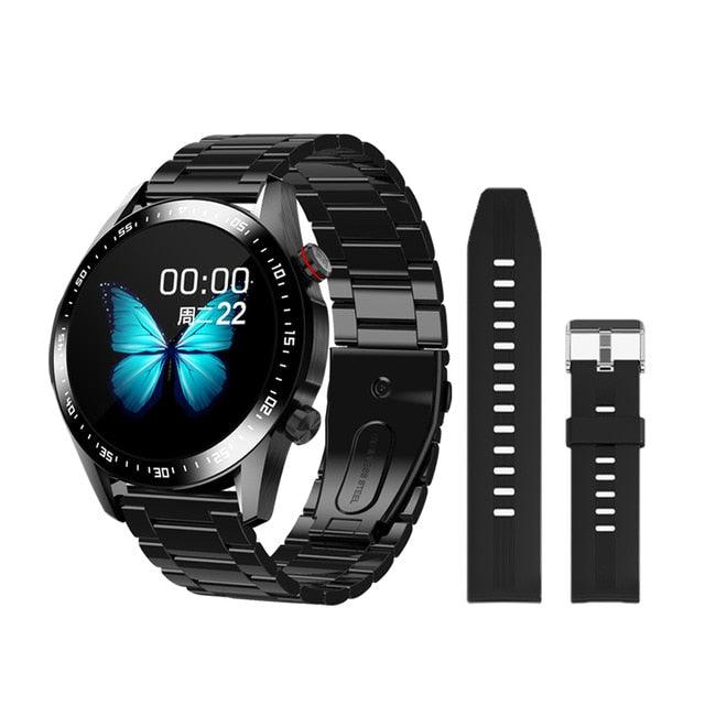 Men Bluetooth Call Custom Dial Full Touch Screen Waterproof Smartwatch