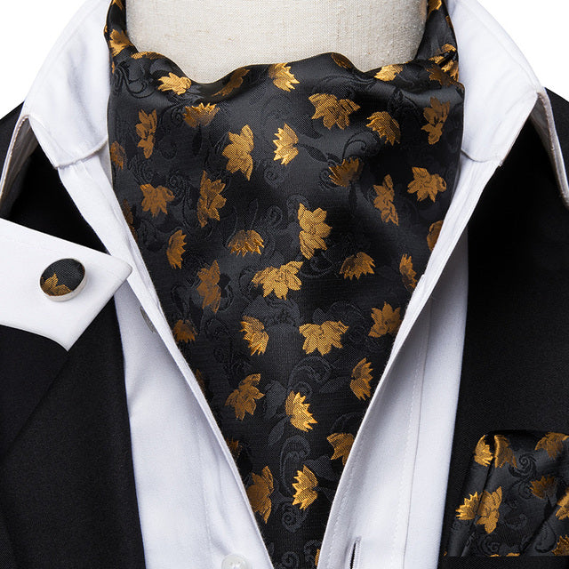 French Scarves with Cufflinks Set