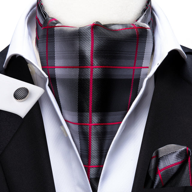 French Scarves with Cufflinks Set