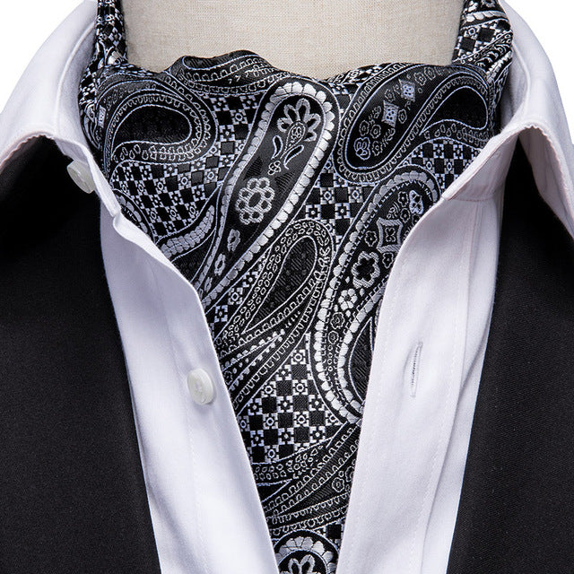 French Scarves with Cufflinks Set