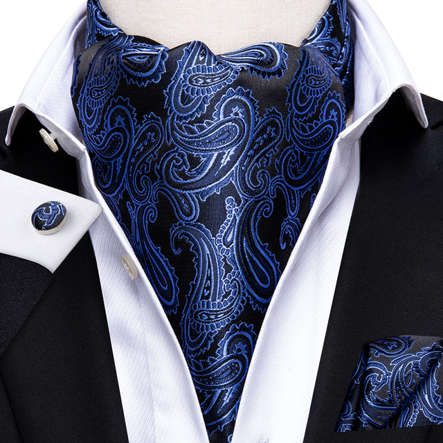 French Scarves with Cufflinks Set