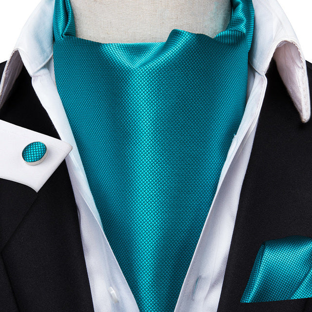 French Scarves with Cufflinks Set