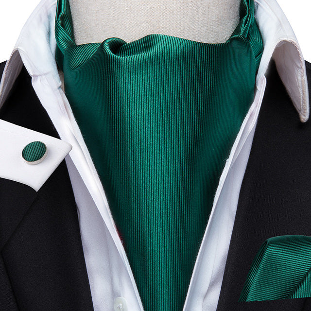 French Scarves with Cufflinks Set