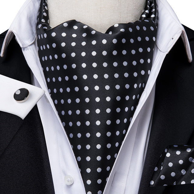 French Scarves with Cufflinks Set