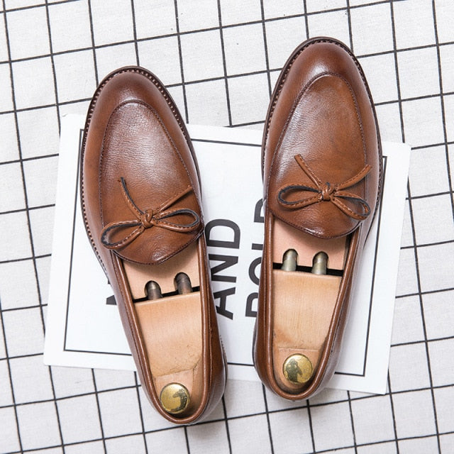 Men Casual Vintage Formal Dress Shoes